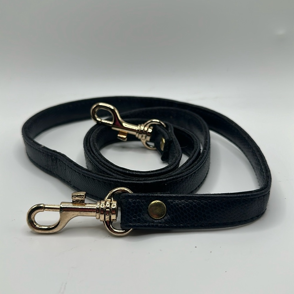 Replacement blue vegan leather blue strap with gold hardware
